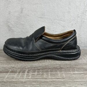 Born Black Leather Slip On Loafers Men's Size 13 EU 47.5